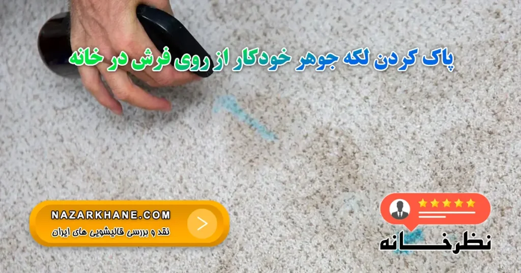 پاک کردن لکه جوهر خودکار از روی فرش در خانه