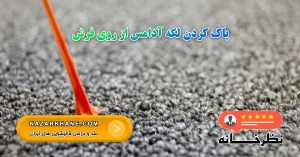 پاک کردن لکه آدامس از روی فرش