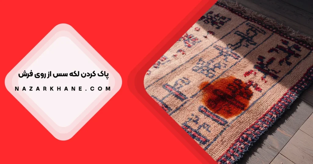 پاک کردن لکه سس از روی فرش