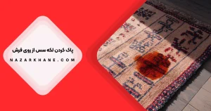پاک کردن لکه سس از روی فرش