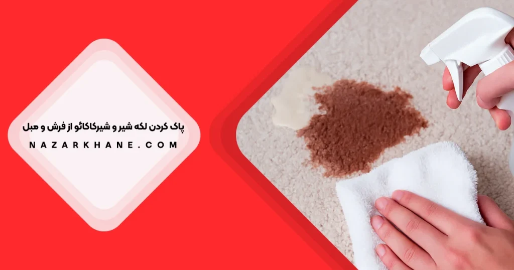پاک کردن لکه شیر از روی فرش