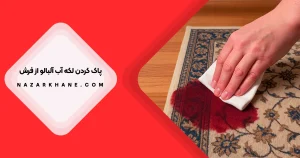 پاک کردن لکه آب آلبالو از روی فرش