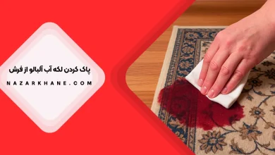 پاک کردن لکه آب آلبالو از روی فرش