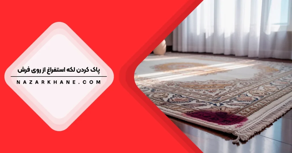 پاک کردن لکه استفراغ از فرش